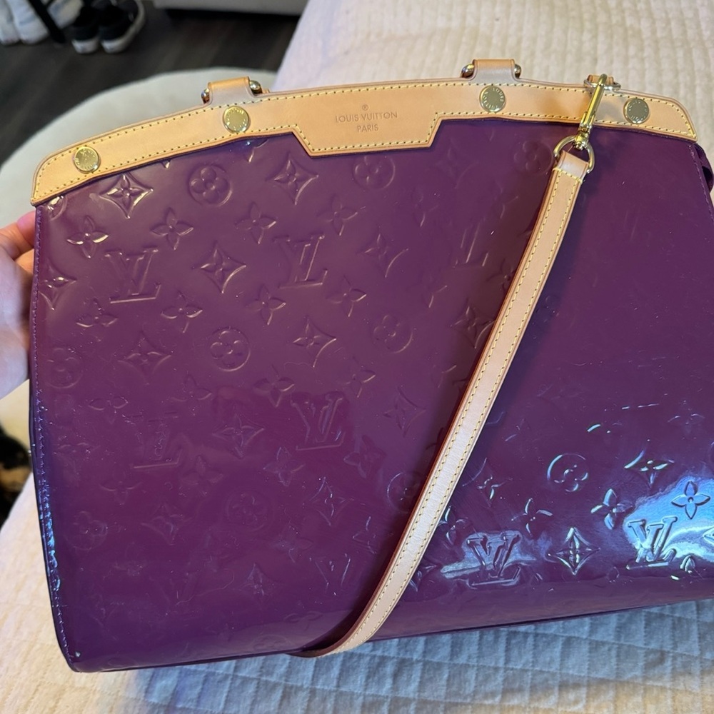 Louis Vuitton Purple Patent Leather Brea MM